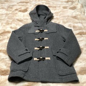 Gap Kids Boys Grey Winner Coat w/pockets and hoody. Size- Medium